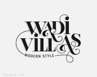 WADIVILLAS字体设计