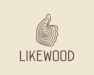 Likewood标志设计