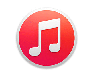 iTunes扁平的红色图标