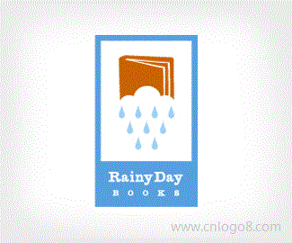 雨天书籍标志设计