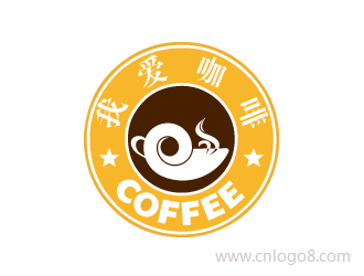 我爱咖啡企业标志