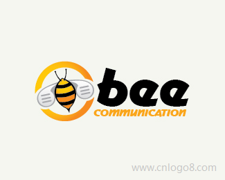 蜜蜂通讯标志设计