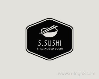 专业寿司店标志设计