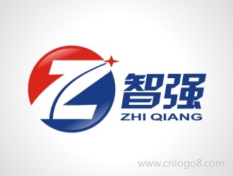 “智强”二子字母——ZQ的组合企业标志