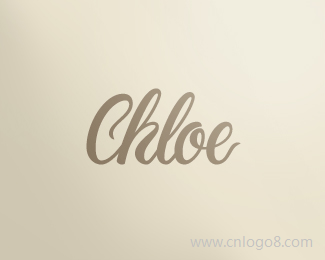 Chloe艺术字设计标志设计