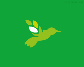 绿色蜂鸟图标