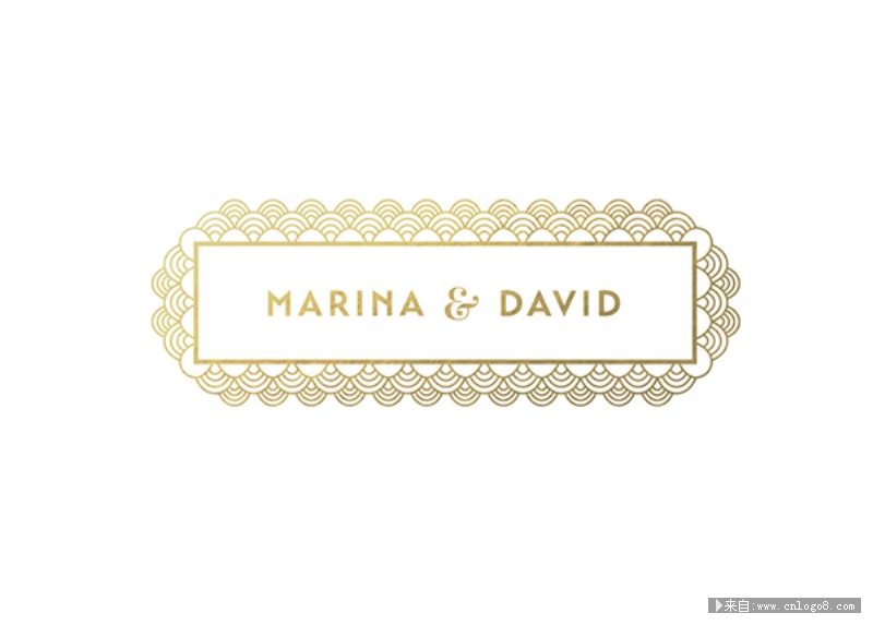 Marina & David 婚礼邀请函平面设计作品