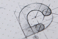 神奇圆角组合LOGO设计过程