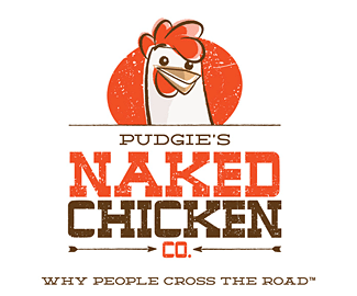 快餐品牌Naked Chicken标志
