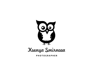 猫头鹰摄影师logo设计