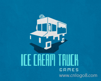 冰淇淋卡车游戏标志设计