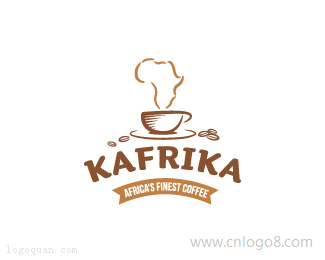 非洲咖啡厅logo设计