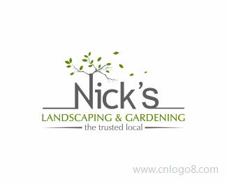 尼克园林绿化和园艺标志设计