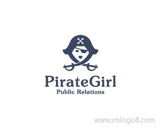 海盗女孩标志设计