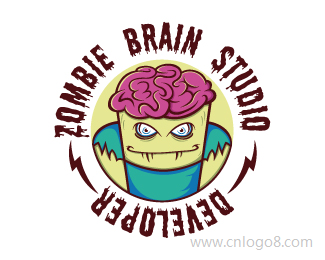僵尸脑工作室标志设计