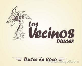 洛杉矶Vecinos DULCES标志设计