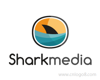 鲨鱼媒体标志设计