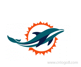 橄榄球海豚队logo设计欣赏标志设计