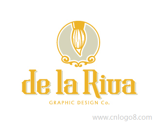 德拉里瓦图文设计公司标志设计