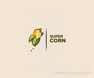 玉米超人标志设计