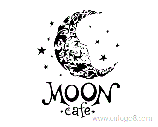 月亮网吧标志设计