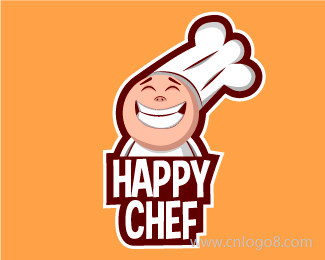 快乐的厨师标志
