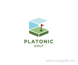 柏拉图高尔夫球标志设计