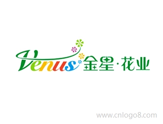 中文名称：金星----英文名称：Venus标志设计
