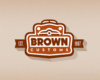 BROWN标识标志设计