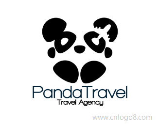 熊猫旅行社标志设计