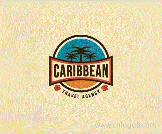 加勒比旅行社标志设计